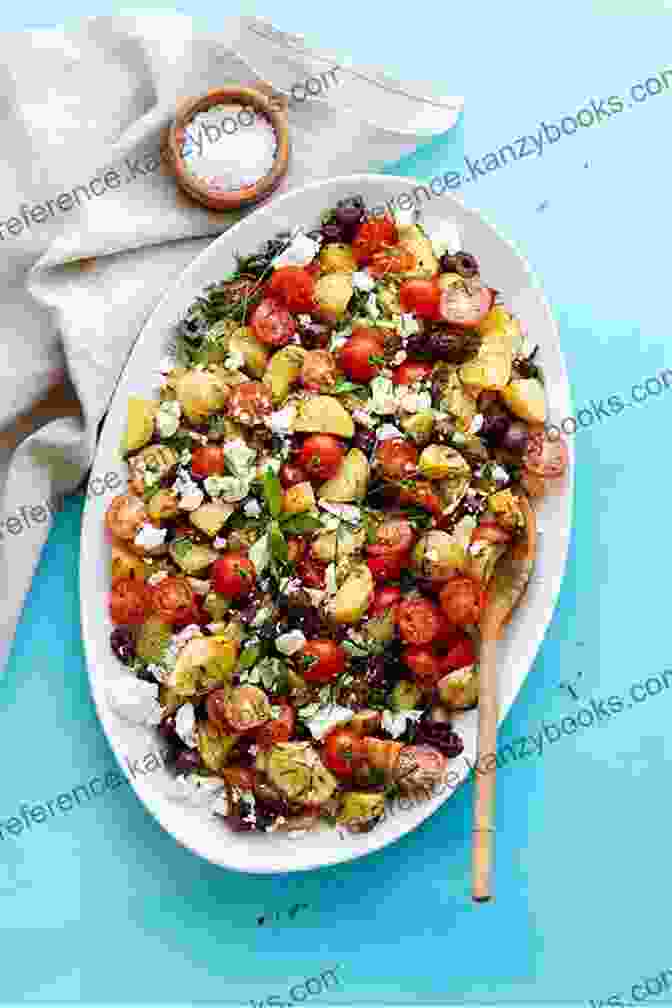 A Bowl Of Greek Potato Salad With Olives, Feta Cheese, And Lemon Olive Oil Dressing Delish Potato Salad Cookbook: Simple Potato Salad Recipes Excellent As Starter Side Dish Or A Quick Dinner