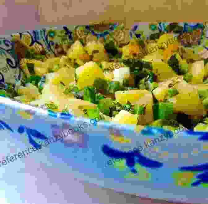 A Bowl Of Mayonnaise Free Potato Salad With Olive Oil And Lemon Juice Delish Potato Salad Cookbook: Simple Potato Salad Recipes Excellent As Starter Side Dish Or A Quick Dinner