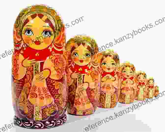 A Close Up Of Matryoshka Dolls Nested Within Each Other, Revealing Multiple Layers. The Nesting Dolls: A Novel