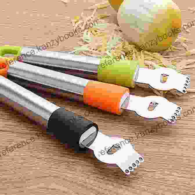 A Collection Of Various Kitchen Tools, Such As A Peeler, Zester, Grater, And Mandoline. Electric Eats (Electric Eats: Putting Your Cooking Tools To Work 1)