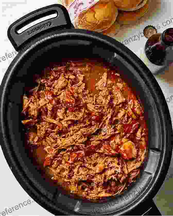 A Slow Cooker Filled With Tender, Shredded Pulled Pork Southern Cooking Casseroles And Slow Cooking: The Cookbook Collection 3 Box Set