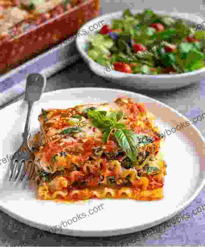 A Spinach And Ricotta Lasagna With Layers Of Pasta, Spinach, Ricotta, And Mozzarella Cheese The Ultimate Lasagna Recipe Book: Delicious Lasagna Recipes That You Ll Love