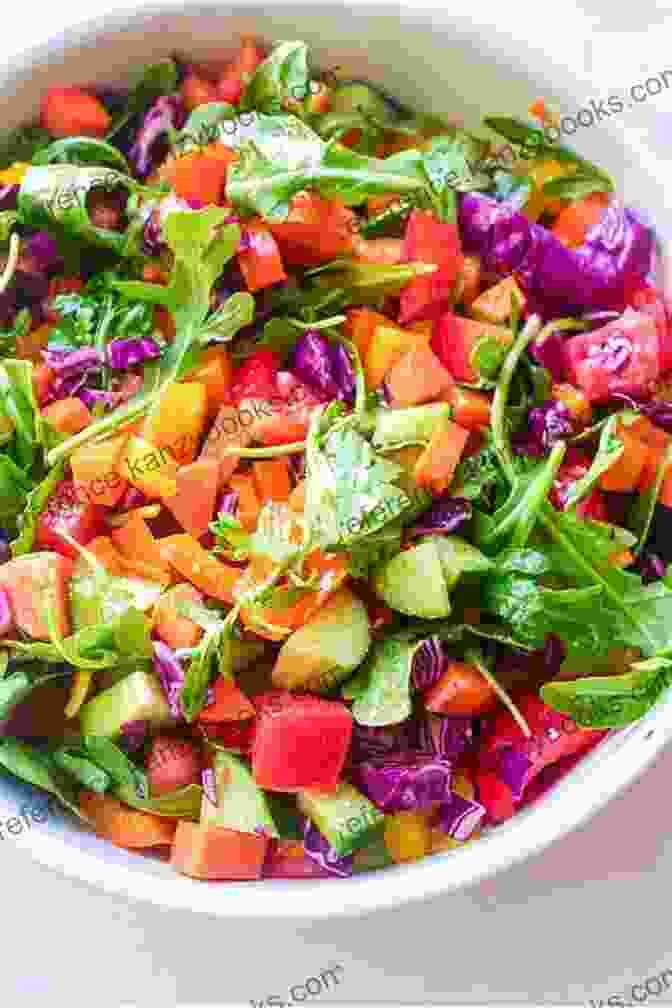 A Vibrant Raw Food Salad Featuring Colorful Fruits, Vegetables, And Nuts The Complete Of Raw Food Volume 2: A New Collection Of More Than 400 Favorite Recipes From The World S Top Raw Food Chefs (The Complete Of Raw Food 9)