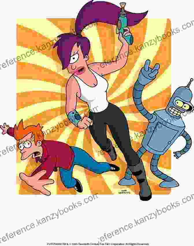 Futurama Cookbook Cover With Fry, Leela, And Bender Aahksoyo P Nootski Cookbook