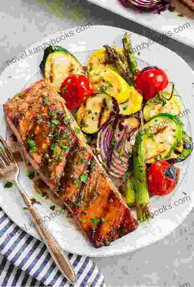 Grilled Salmon With Roasted Vegetables Diabetes Cookbook And Meal Plan For Diabetic Patients: 120 Healthy And Delicious Recipes To Reverse Diabetes With A 30 Day Meal Plan (healthNdiet Trilogy Cookbook 2)